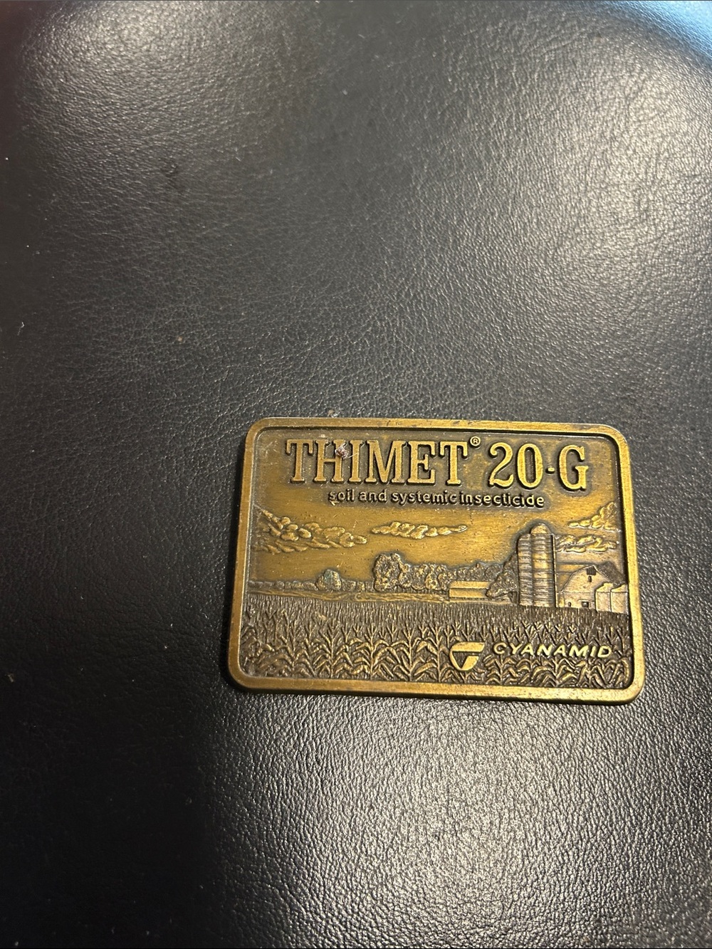 THIMET 20-G Antique Brass Belt Buckle - Gold Tone